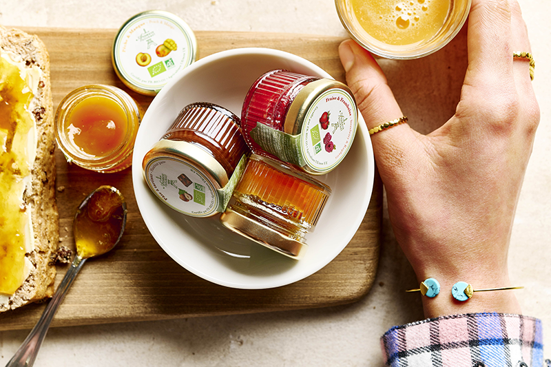 Organic abrikozen - sinaasappels jam